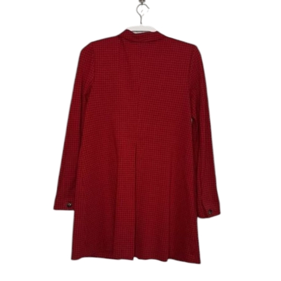 Cabi Stylish Red #3546 "Celebration" Jacket/Coat Red Tonal Houndstooth Sz S - Picture 6 of 15